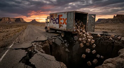 FedEx: The Five-Billion-Ton Dinosaur Dancing Toward a Cliff